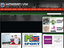 Tablet Screenshot of hommelvikfotball.no